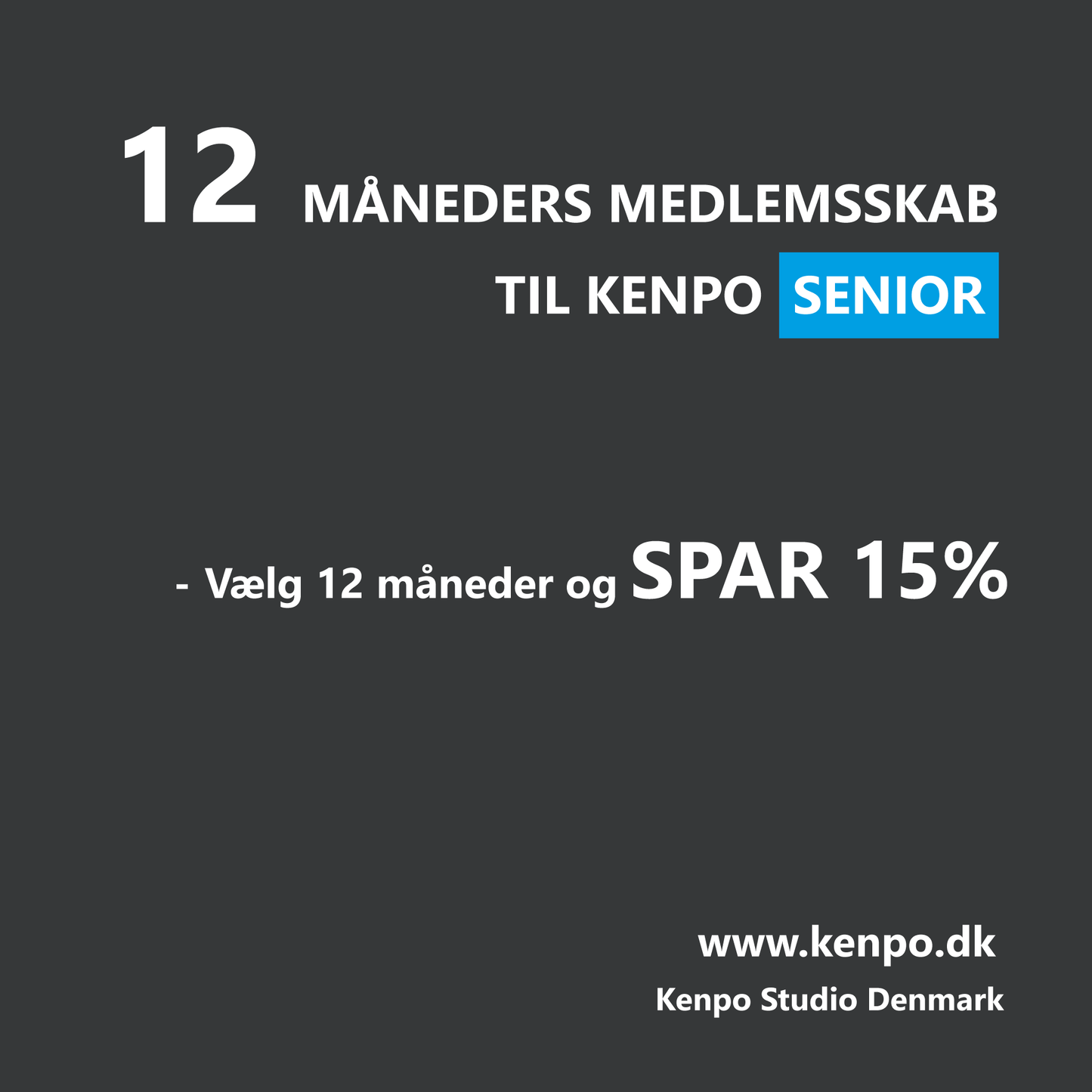 SENIOR- 12 Måneders Kontingent